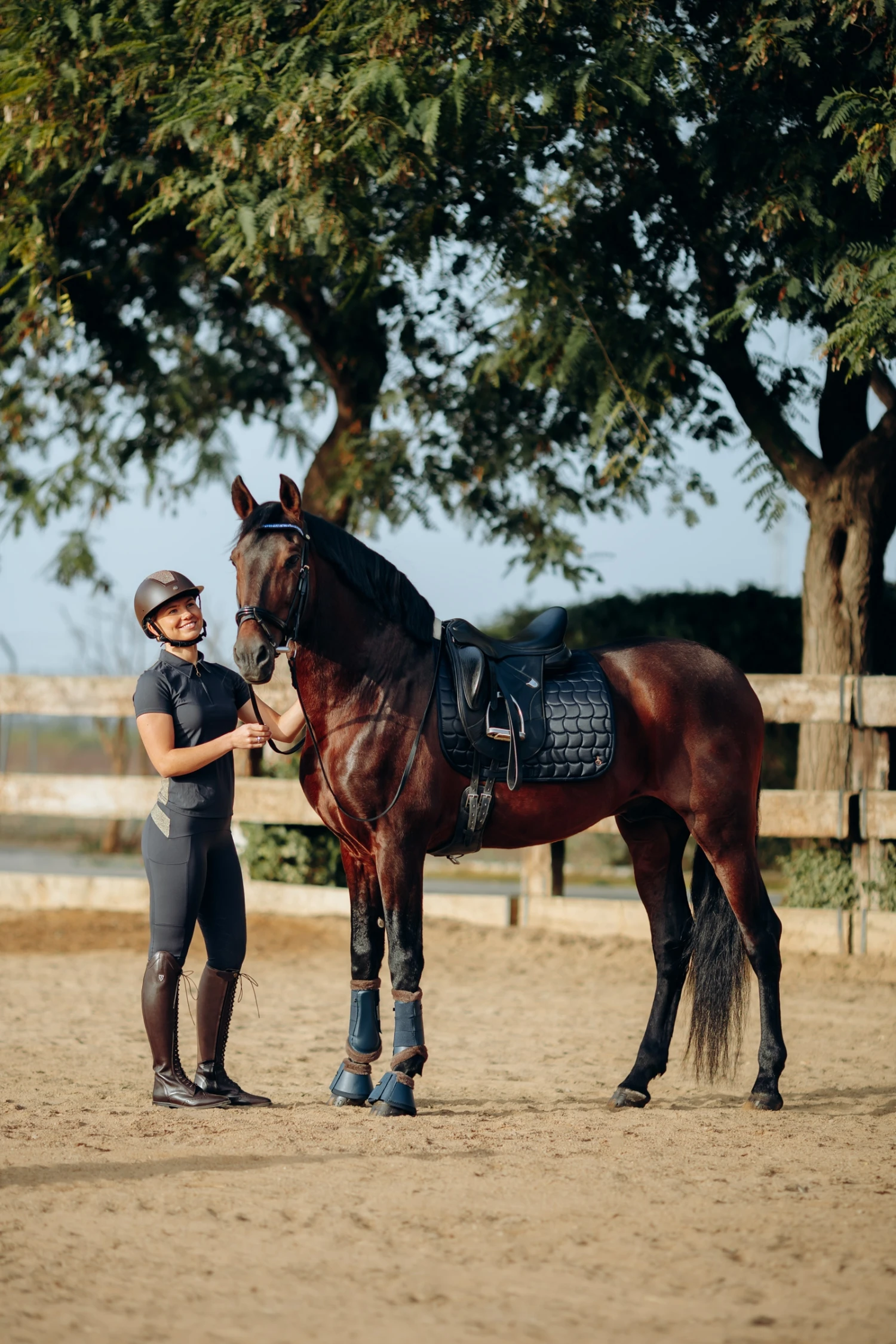 Horze Houston Dressurschabracke Mit Kunstfell 14 Horze Houston Dressurschabracke Mit Kunstfell – Bild 14