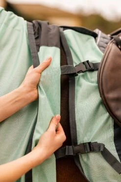 Horze Paso Fino Fliegenausreitdecke Mit Abnehmbarem Halsteil Und UV Schutz -Pferdebedarf Angebote 24896 616 10
