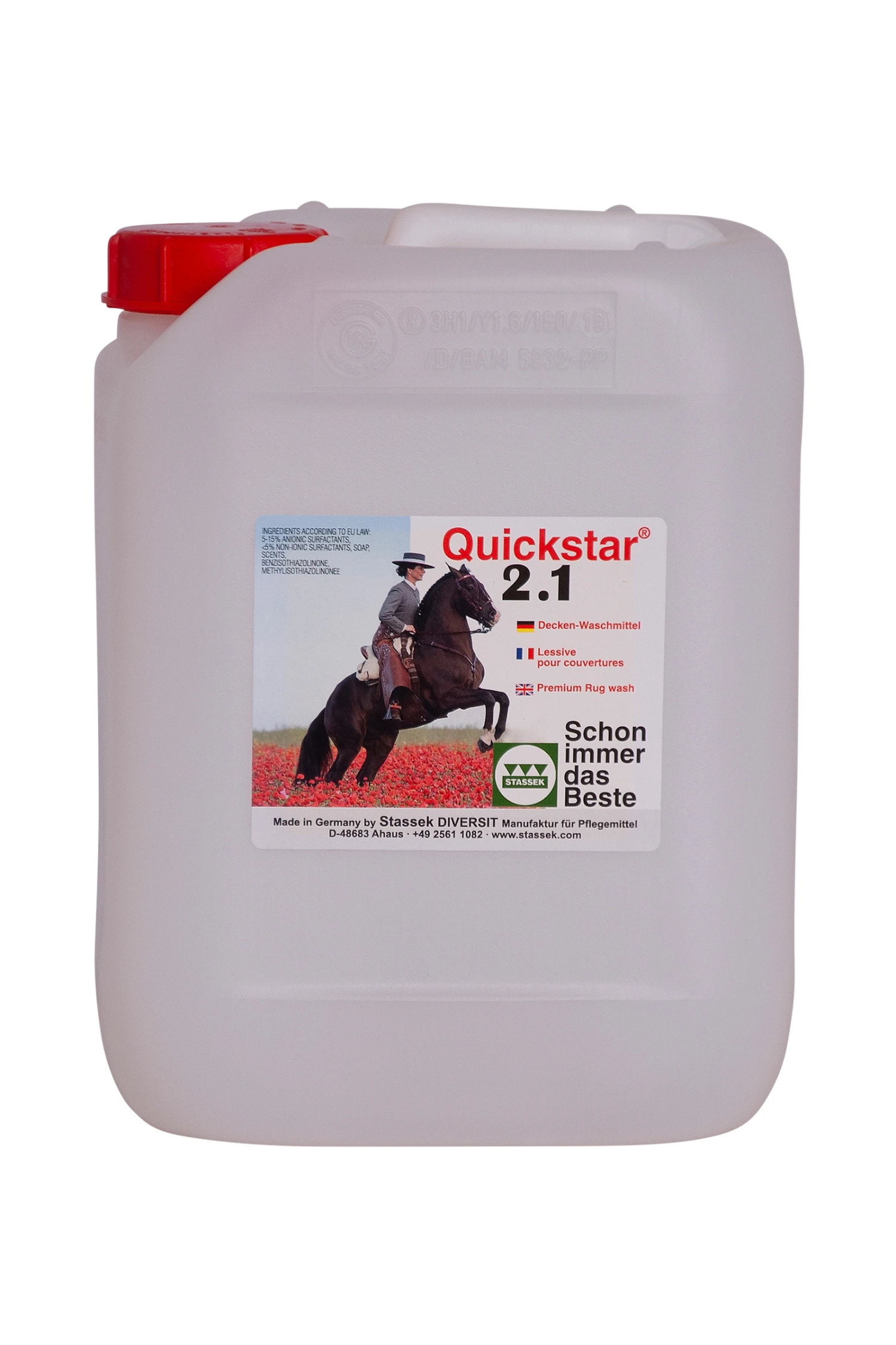 Stassek Quickstar 2.1 Premium-Waschmittel Für Pferdedecken, 2 Liter 1 Stassek Quickstar 2.1 Premium-Waschmittel Für Pferdedecken, 2 Liter