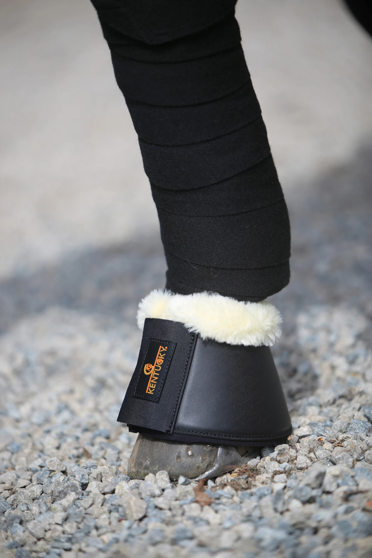 Kentucky Horsewear Sprungglocken Lammfell Leder 3 Kentucky Horsewear Sprungglocken Lammfell Leder – Bild 3